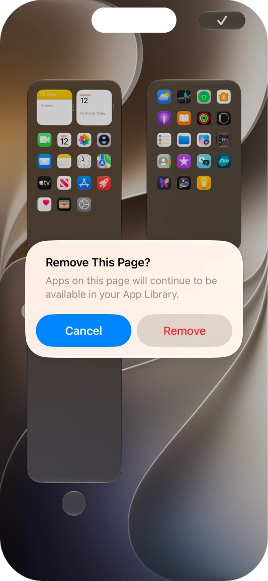 Press Remove.