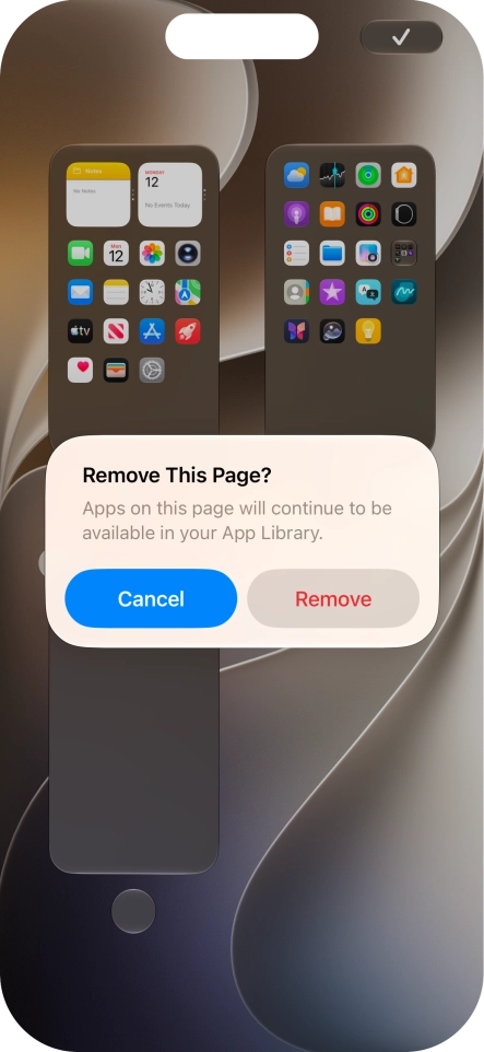 Press Remove.