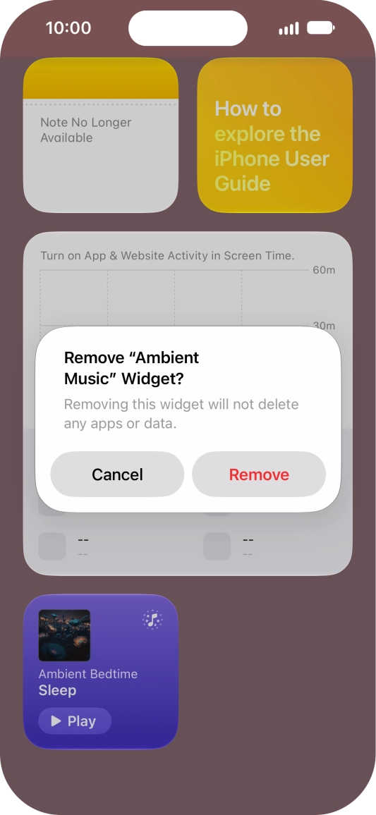 Press Remove. Press Remove.