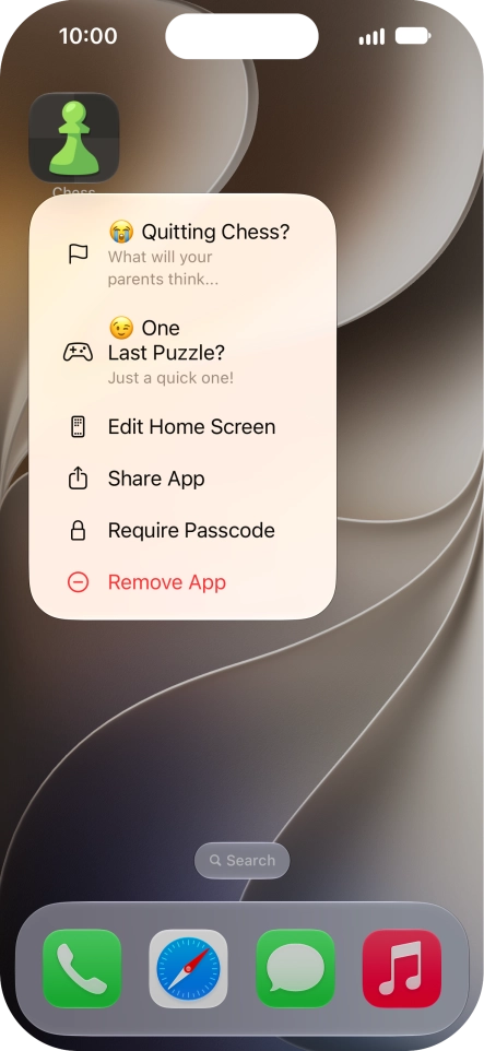 Press Require Passcode.