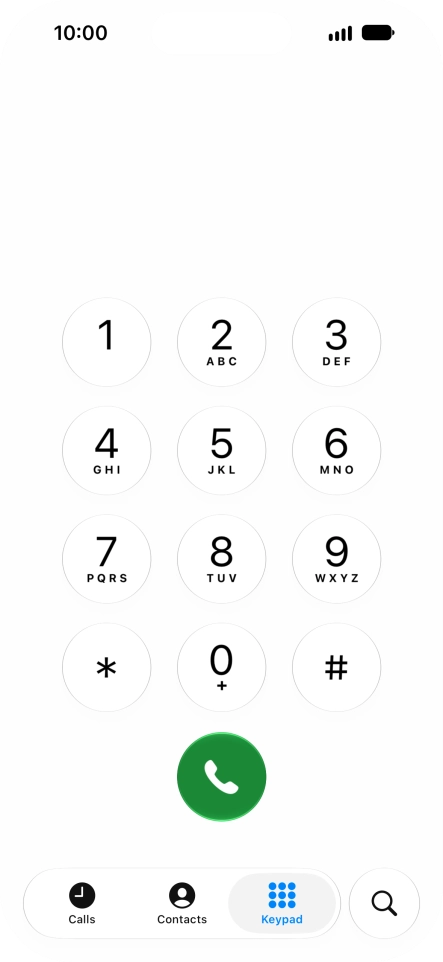 Key in ##002# and press the call icon.