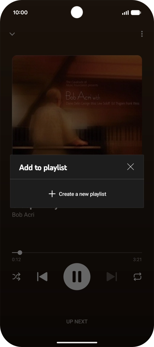 Press Create a new playlist.