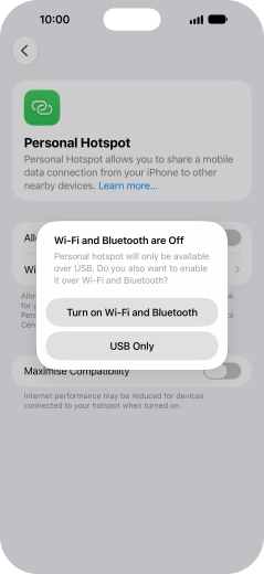 If Wi-Fi is turned off, press Turn on Wi-Fi and Bluetooth.