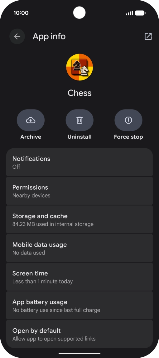 Press Storage and cache.