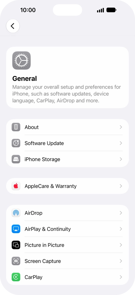 Press Software Update. If a new software version is available, it's displayed. Follow the instructions on the screen to update the phone software.