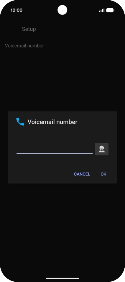 Key in +447953222222 and press OK.