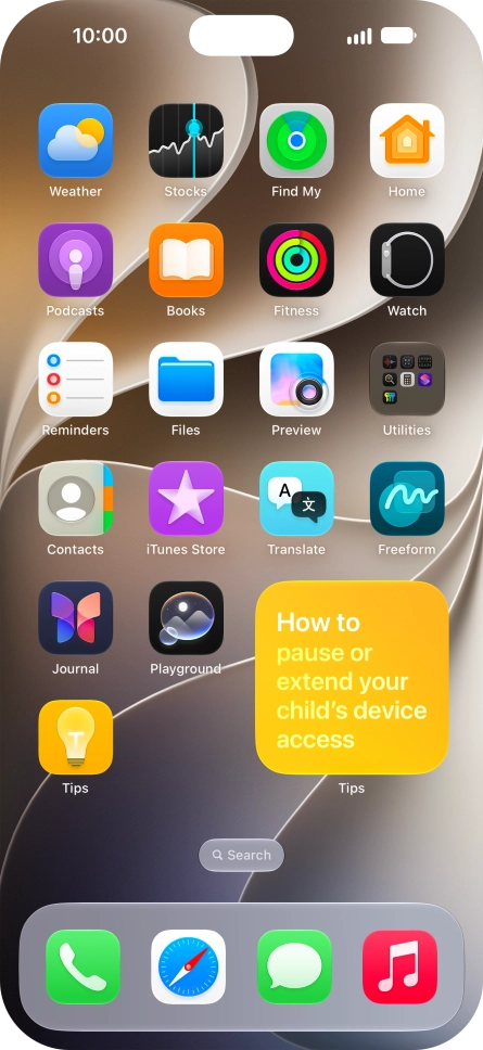 If you're using a Widget Stack: slide up or down on the stack to select the required widget.