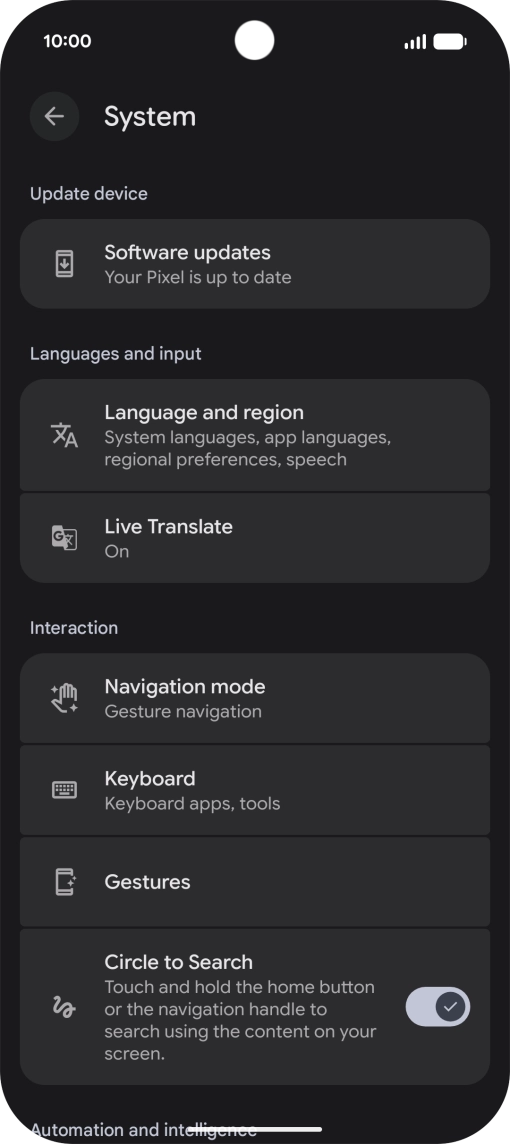 Press Software updates. If a new software version is available, it's displayed. Follow the instructions on the screen to update the phone software.
