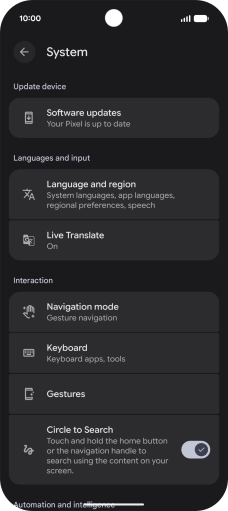 Press Software updates. If a new software version is available, it's displayed. Follow the instructions on the screen to update the phone software.