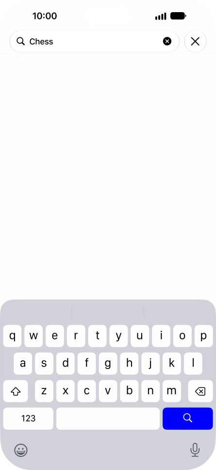 Press the search icon.