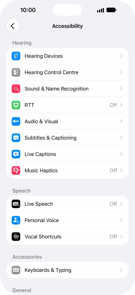 Press the required category below 