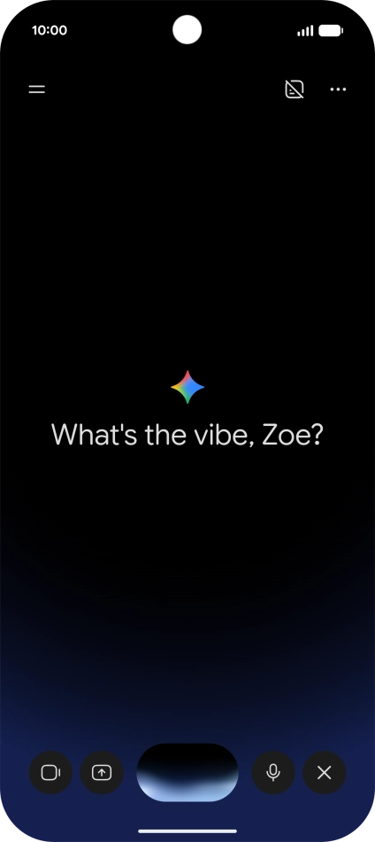 Talk to Gemini about the required topic.