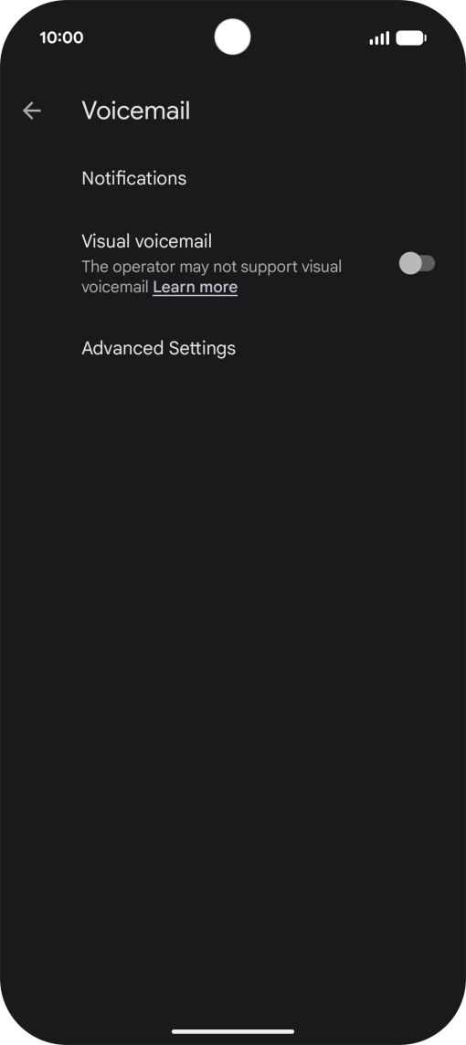 Press Advanced Settings.