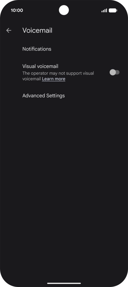 Press Advanced Settings.