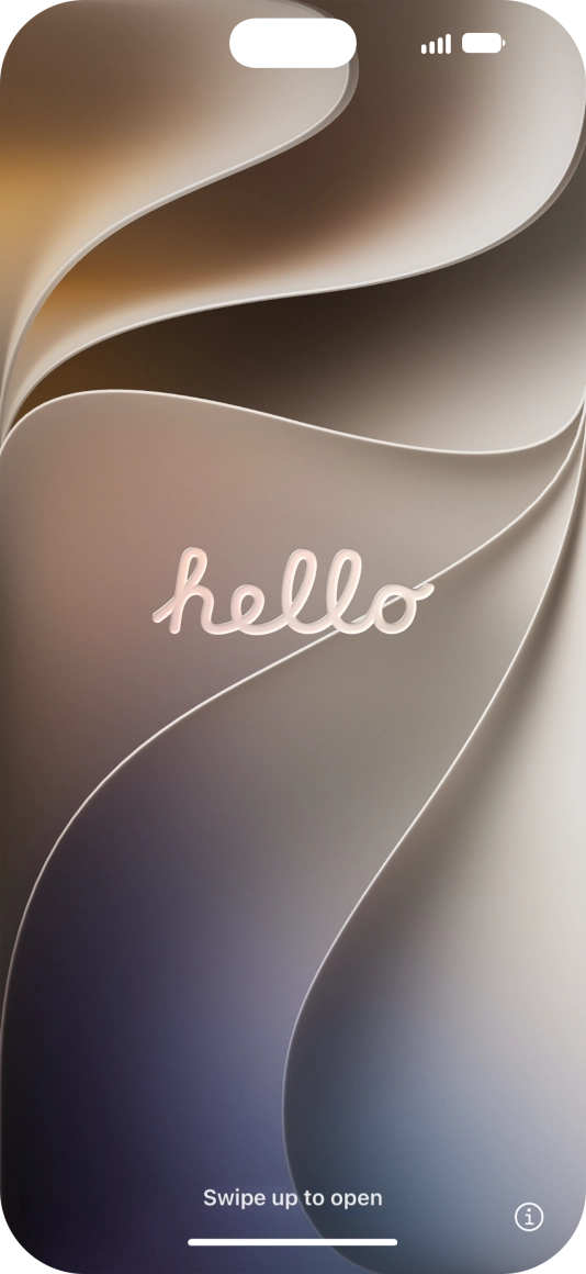 Slide your finger upwards starting from the bottom of the screen.