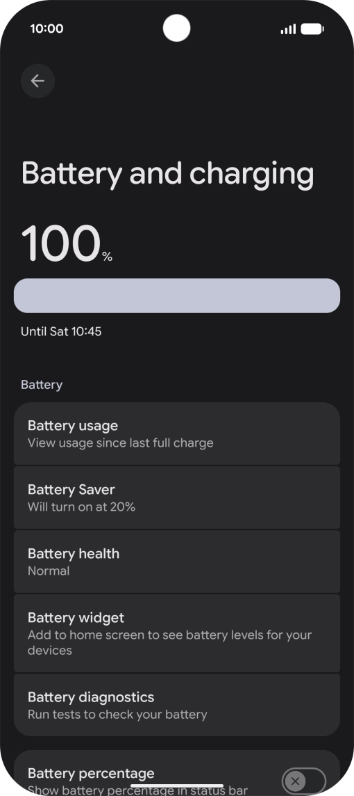 Press Battery Saver.