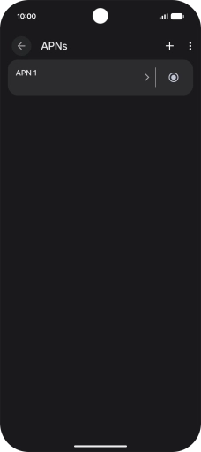 Press the add icon.