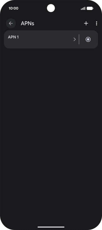 Press the add icon.
