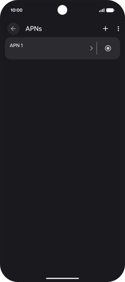 Press the add icon.