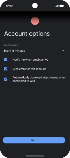 Press the drop down list below 