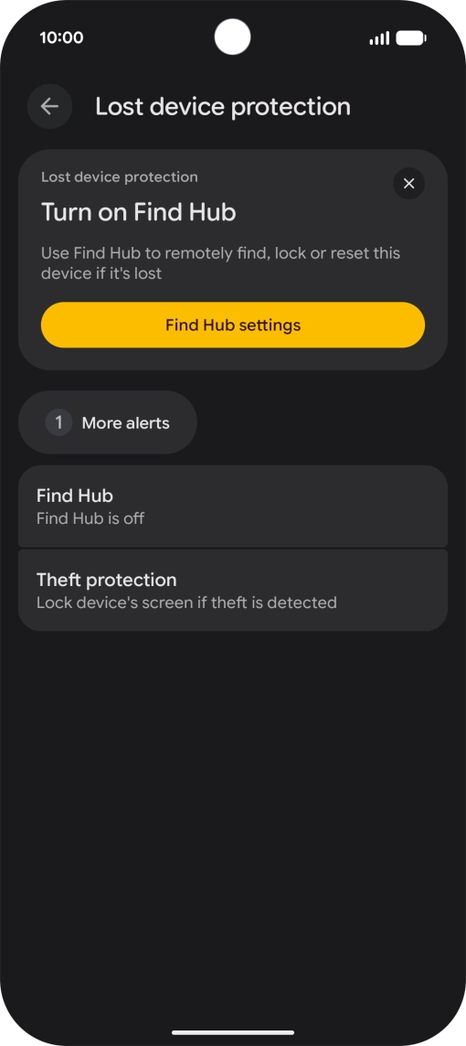Press Find Hub.