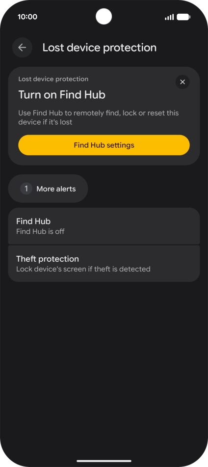 Press Find Hub.