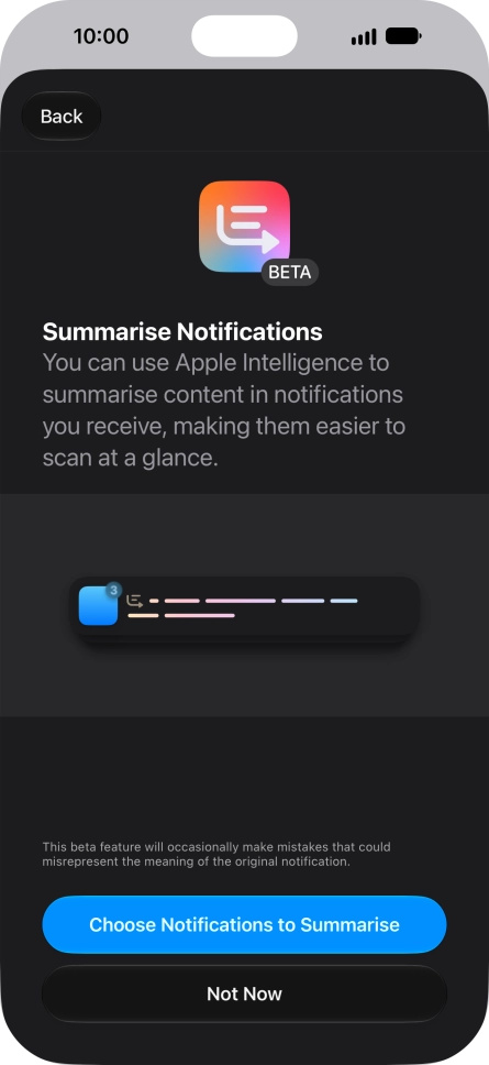 If you turn on the function, follow the instructions on the screen to select more settings.