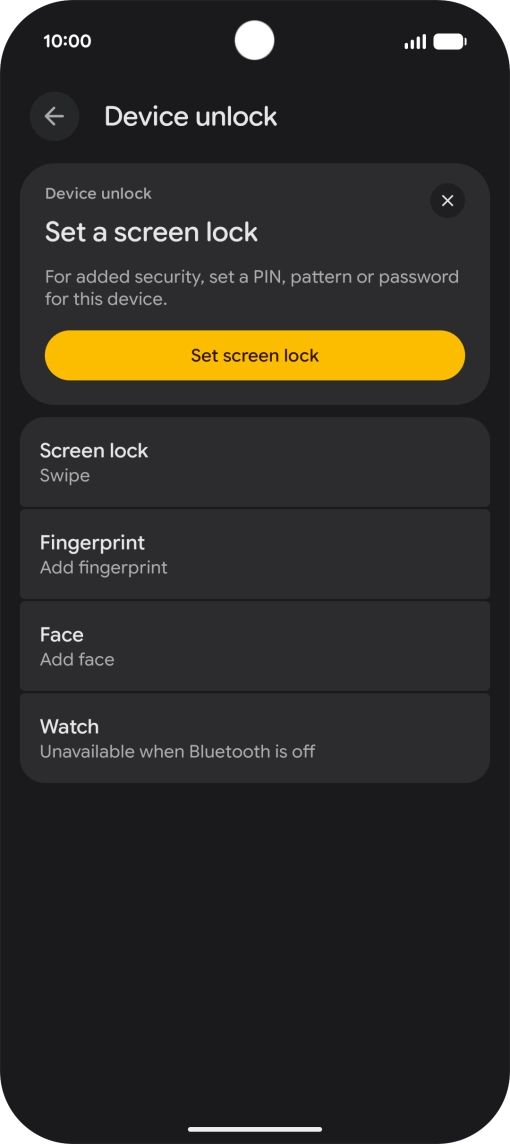 Press Fingerprint.