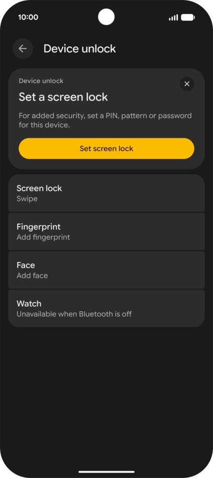 Press Fingerprint.