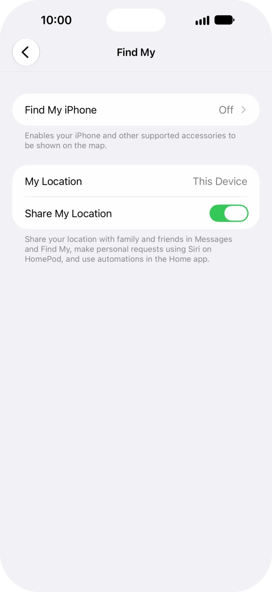 Press Find My iPhone.