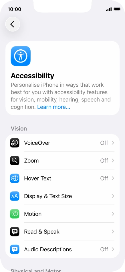 Press the required category below 