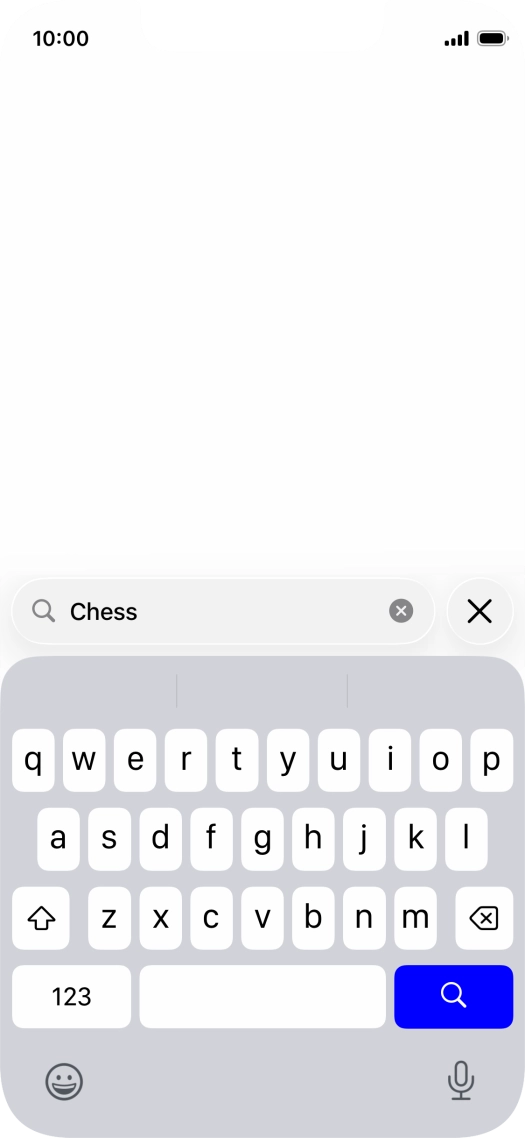 Press the search icon.