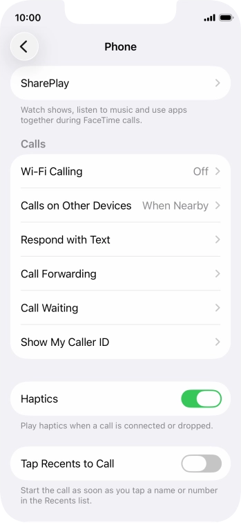 Press Wi-Fi Calling.