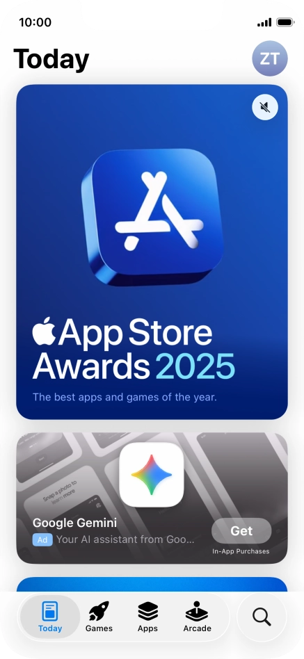 Press the search icon.