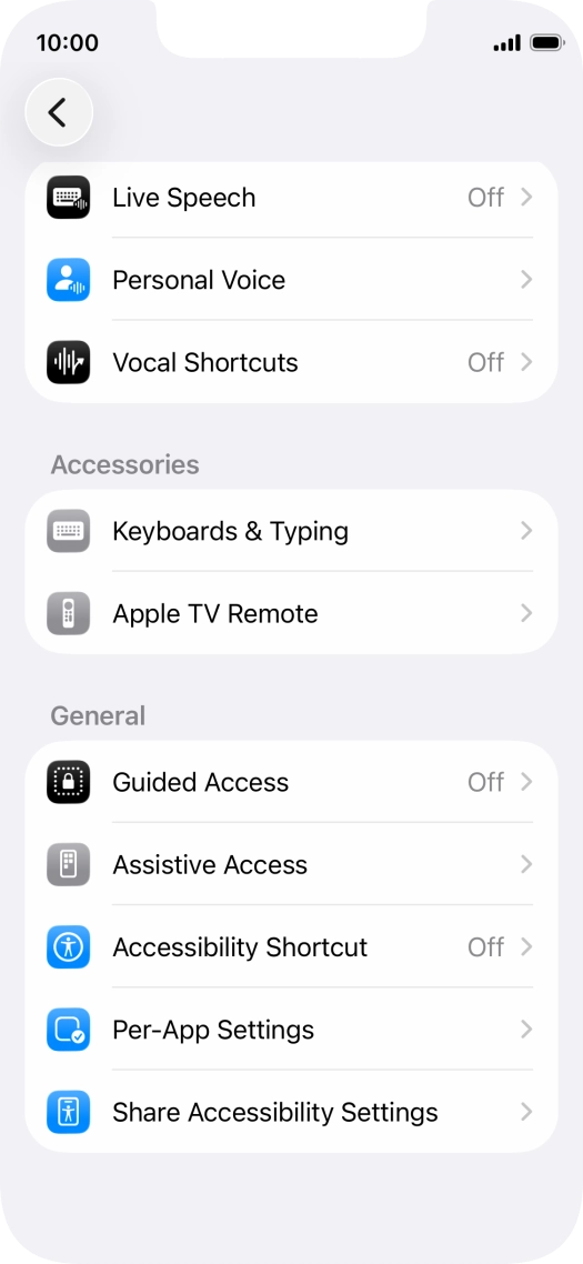 Press the required category below 