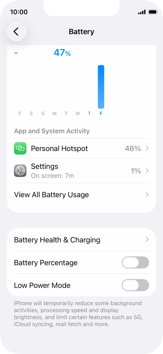 Press Battery Health & Charging.