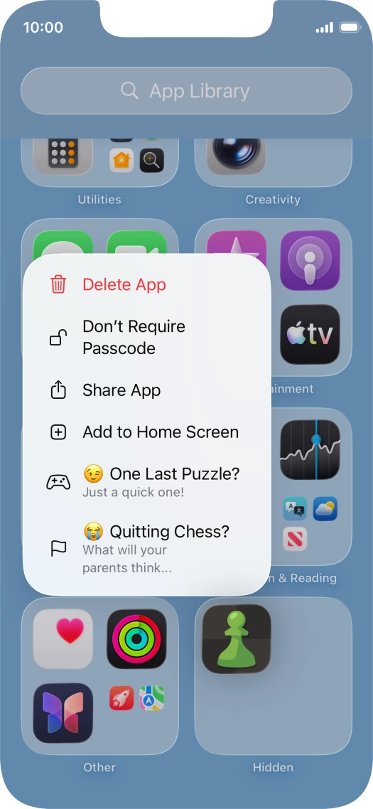Press Don't Require Passcode.