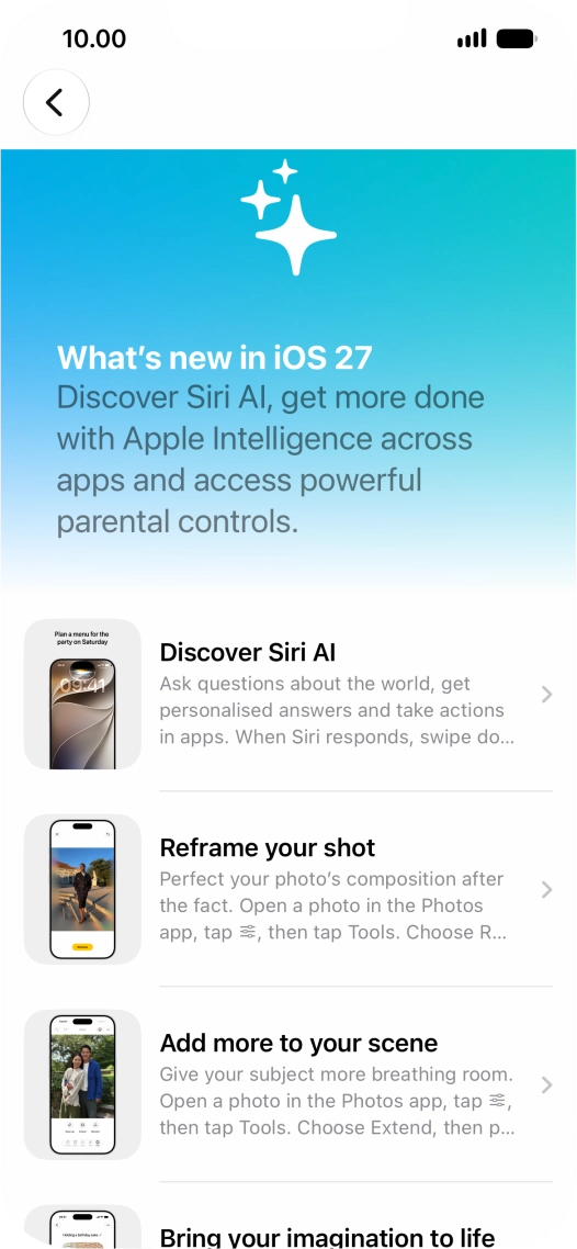 Slide your finger upwards starting from the bottom of the screen to return to the home screen.