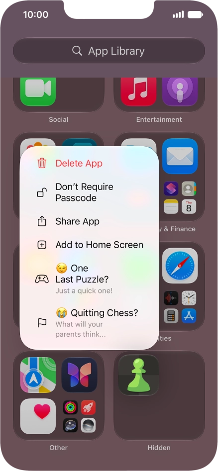 Press Don't Require Passcode.