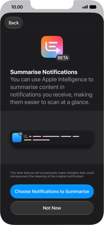 If you turn on the function, follow the instructions on the screen to select more settings.