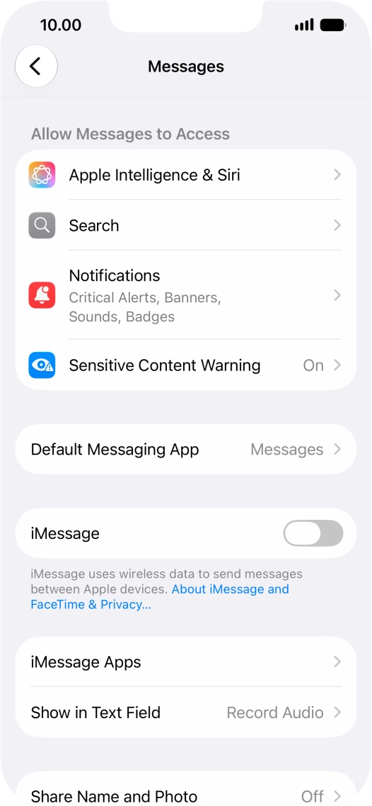 Press the indicator next to Press the indicator next to