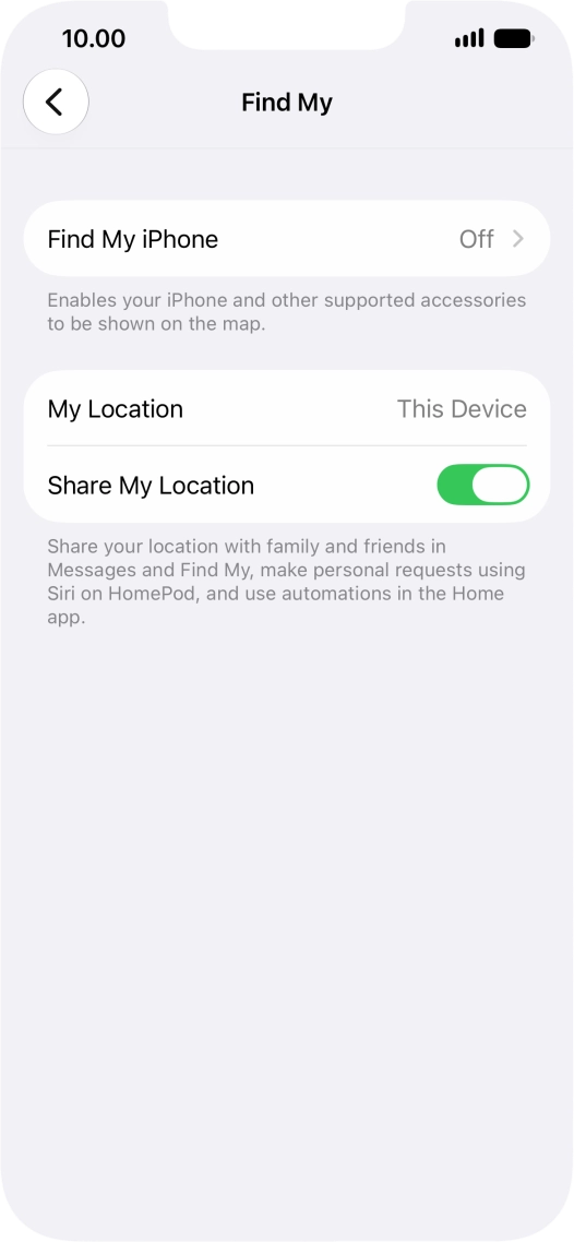 Press Find My iPhone.