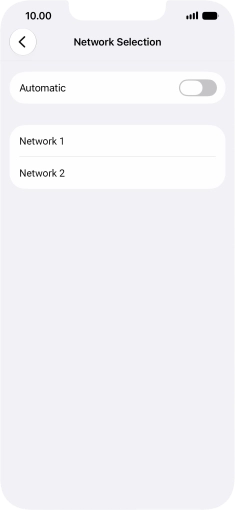 If you turn off the function, press the required network. If you turn off the function, press the required network.