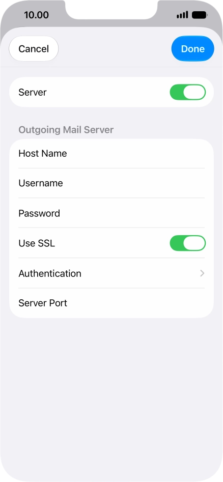 Press Authentication.