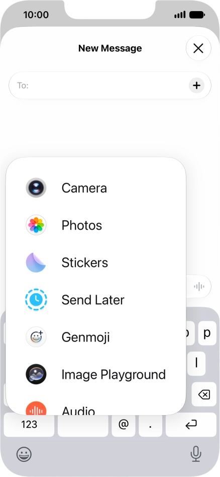 Press Genmoji.