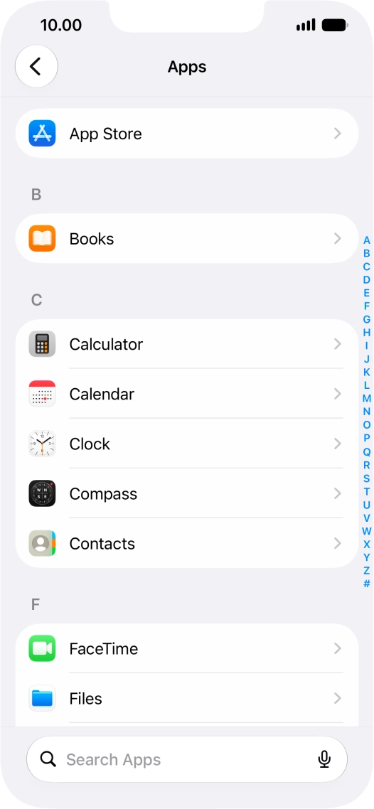 Press App Store.