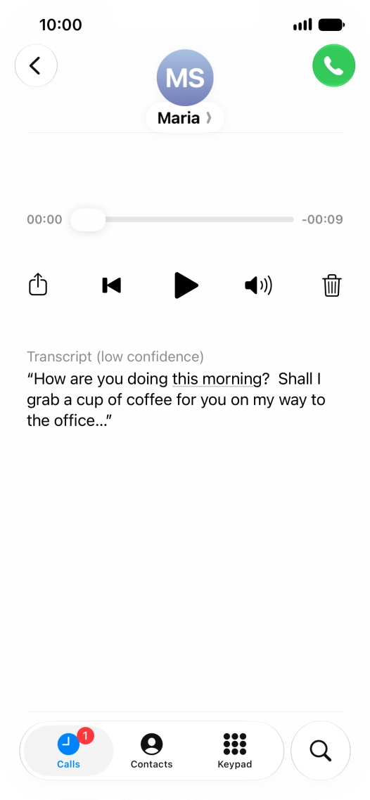 Press the play icon.