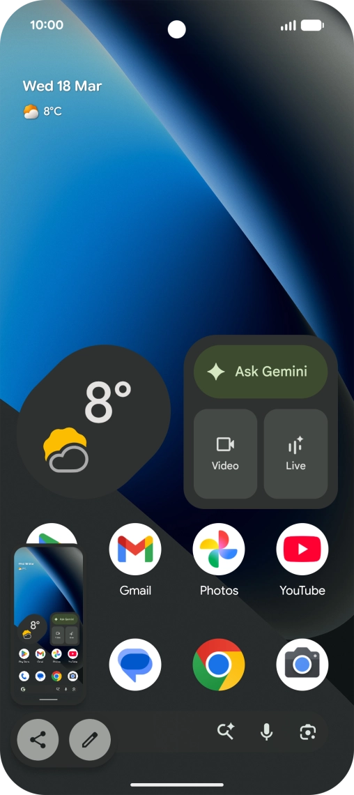 To edit your screenshot, press the screenshot and follow the instructions on the screen to make the required changes.