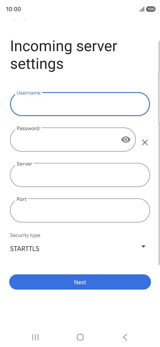 Press the field below 
