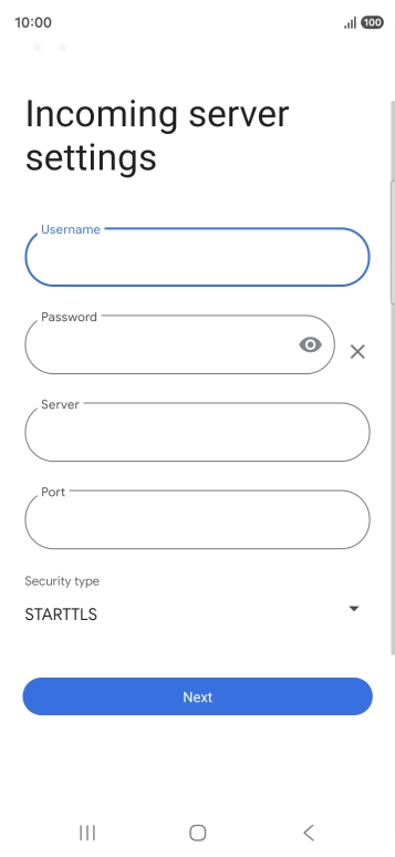 Press the field below 